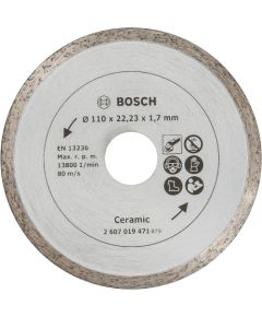 Dimanta griešanas disks Bosch 2607019471; 110 mm