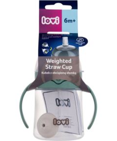 Lovi First Cup / With Weighted Straw 150ml Green 6m+