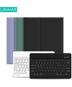 USAMS Putekļu vāciņš Winro ar klaviatūru iPad 10.2" melns vāks-melna klaviatūra|melns vāks-melna klaviatūra IP1027YR01 (US-BH657)