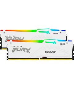 Kingston DDR5 Fury Beast White RGB 64GB(2*32GB)/5600Mhz CL36