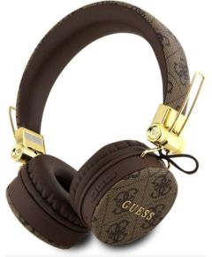 Guess   PU Leather 4G Metal Logo BT5.3 Stereo Headphone Brown