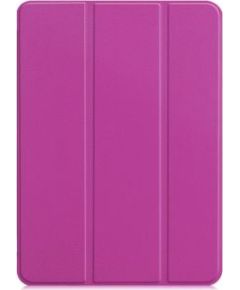 iLike   iPad Pro 12.9 6th Gen Tri-Fold Eco-Leather Stand Case Purple