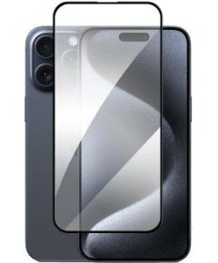 Evelatus iPhone 15 Pro Max 2.5D Full Cover Glass Anti-Static Light Apple Black