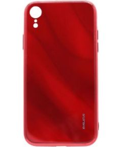 Evelatus iPhone XR Water Ripple Full Color Electroplating Tempered Glass Case Apple Red