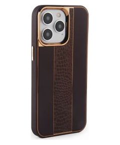 iLike iPhone 14 Pro Leather Case Customized Apple Brown