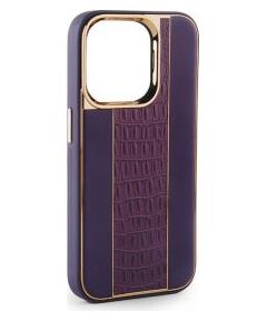 iLike iPhone 15 Leather Case Customized Apple Plum