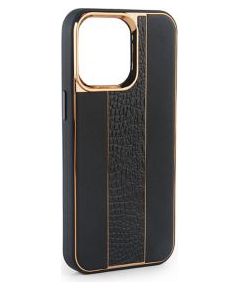 iLike iPhone 15 Leather Case Customized Apple Black