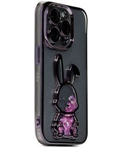 iLike iPhone 15 Pro Max Silicone Case Print Desire Rabbit Apple Purple