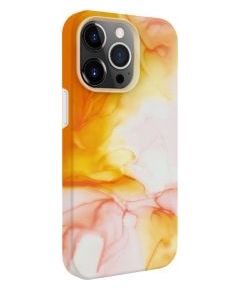 Evelatus iPhone 15 Pro Max Premium Silicone case Customized Print Apple Orange