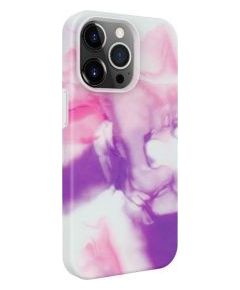 Evelatus iPhone 15 Pro Max Premium Silicone case Customized Print Apple Purple