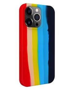 Evelatus iPhone 15 Pro Max Silicone case Multi-Colored Apple Rainbow