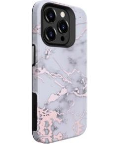 Evelatus iPhone 15 Pro Armor case TPU+PC Customized Print Design Marble Apple Silver