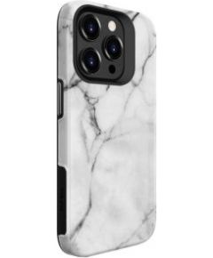 Evelatus iPhone 15 Pro Armor case TPU+PC Customized Print Design Apple Marble White