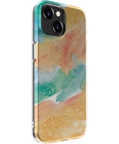 Evelatus iPhone 15 PC Customized Print Design Marble Apple Gold