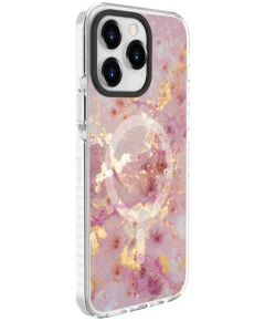 Evelatus iPhone 15 Pro Max PC+TPU With MagSafe Customized Print Apple Pink