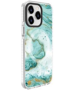 Evelatus iPhone 15 Pro PC+TPU With MagSafe Customized Print Apple Blue Marble