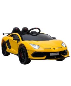 Lean Cars Lamborghini Aventador Electric Ride On Car - Yellow