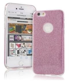 iLike iPhone X / iPhone XS Glitter 3 in 1 Back Case Apple Pink