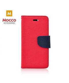 Mocco Fancy Book Case Grāmatveida Maks Telefonam Samsung A730 Galaxy A8 Plus (2018) Sarkans - Zils