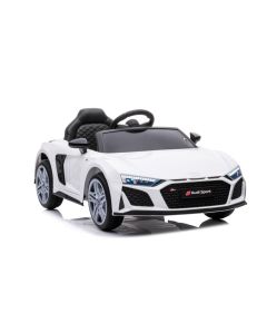 Lean Cars Audi R8 Lift A300 Vienvietīgs elektromobilis, balts Bērnu elektriskās automašīnas