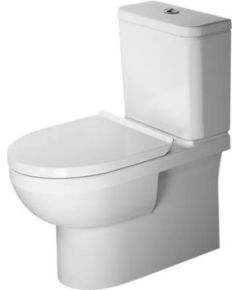 Duravit pods ar SC vāku No.1 Rimless, universāls izvads, pievads no apakšas, balts