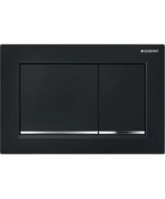 Geberit taustiņš Omega30, 212x142 mm, melns/hroms/melns