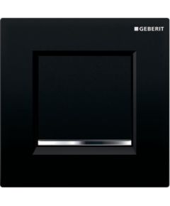 Geberit taustiņš pisuāram Type 30, 130x130 mm, melns/hroms Iebūvējamie rāmji