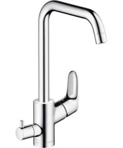 Hansgrohe virtuves izlietnes maisītājs Focus M41 260 1jet, ar noslēguma ventili, hroms