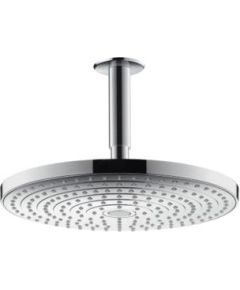Hansgrohe dušas galva ar turētāju Raindance Select S 300 2jet, no griestiem, hroms