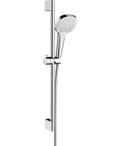 Hansgrohe rokas dušas komplekts Croma Select E Multi, 650 mm, EcoSmart 9 l/min, balta/hroms