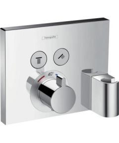 Hansgrohe iebūvējamā termostata ShowerSelect virsapmetuma daļa, ar 2 izejām un Fixfit turētāju, hroms