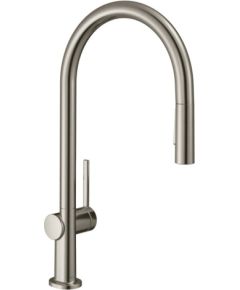 Hansgrohe virtuves izlietnes maisītājs ar izvelkamu dušu Talis M54 210 1jet, stainless steel