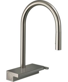 Hansgrohe virtuves izlietnes maisītājs ar izvelkamu dušu Aquno Select M81 170 3jet, stainless steel + sBox