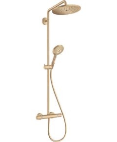 Hansgrohe dušas sistēma ar termostatu Croma Select S 280 1jet/Raindance Select S 120 3jet, brushed bronze