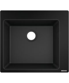 Hansgrohe virtuves izlietne S510-F450, viena bļoda, 560x510 mm, graphite black