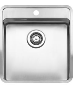 Reginox virtuves izlietne Ohio 40x40 Tapwing (L), viena bļoda ar maisītāja caurumu, 440x510 mm