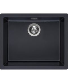 Reginox virtuves izlietne Amsterdam 50, viena bļoda, 560x460 mm, pure black