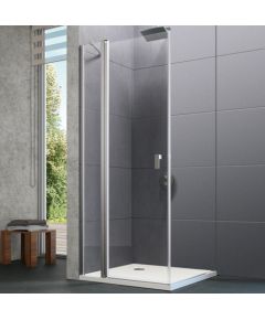 Huppe dušas durvis stūrim/nišai Design pure, 1000 mm, h=2000, hroms/caurspīdīgs stikls AP