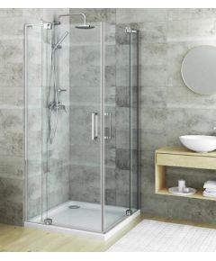 dušas durvis GDO1N, 900 mm, h=2000, briliants/caurspīdīgs stikls