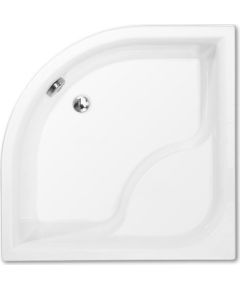 dušas paliktnis Viki Lux, 900x900 mm, h=480, r=550, balts akrila