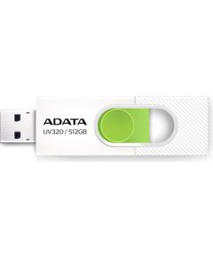 A-data MEMORY DRIVE FLASH USB3 512GB/WHITE AUV320-512G-RWHGN ADATA