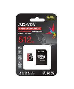 A-data MEMORY MICRO SDXC 512GB W/AD./AUSDX512GUI3V30SHA2-RA1 ADATA