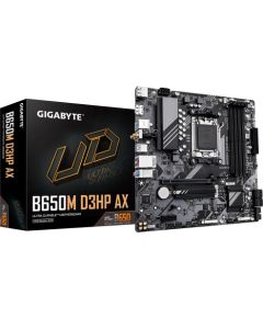 Mainboard GIGABYTE AMD B650 SAM5 Micro-ATX Memory DDR5 Memory slots 4 1xPCI-Express 16x 1xPCI-Express 3.0 1x 2xM.2 1xHDMI 2xDisplayPort 2xUSB 2.0 4xUSB 3.2 1xUSB-C 1xPS/2 1xRJ45 3xAudio port B650MD3HPAX