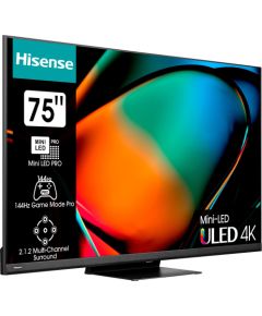 Hisense 75U8KQ, LED TV - 75 - UltraHD/4K, Triple Tuner, HDR10, WLAN, LAN, Bluetooth. Free Sync, 120Hz panel
