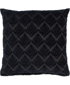 Pillow TEDDY 45x45cm, black flower motif