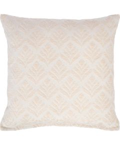 Pillow TEDDY 45x45cm, white floral motif