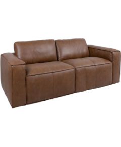 Dīvāns BURTON 2-vietīgs, brūna āda