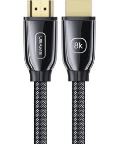 Кабель HDMI USAMS - HDMI 2.1 U67 2m 8K black|black Ultra HD SJ497HD01 (US-SJ497)