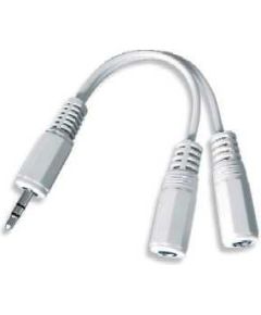 CABLE AUDIO SPLITTER 3.5MM/10CM WHT CCA-415-0.1M GEMBIRD