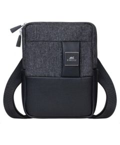 TABLET CASE CROSSBODY 8"/8810 BLACK MELANGE RIVACASE